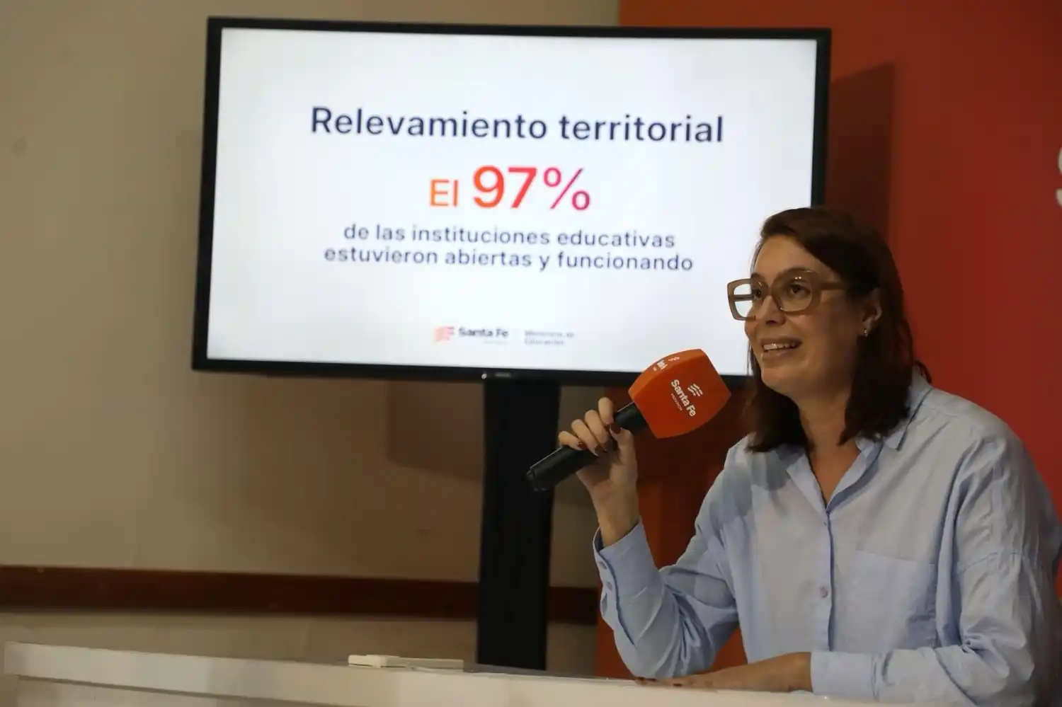 El gobierno provincial presentó el relevamiento realizado por el Ministerio de Educación. Foto: GSF