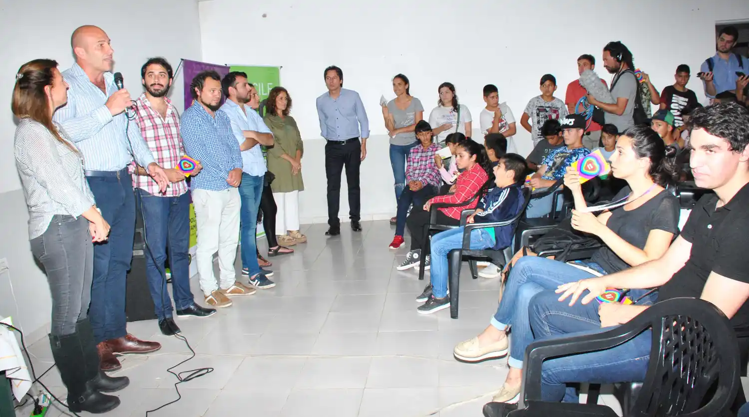 Martiniano Molina participó de una taller educativo contra la violencia de género