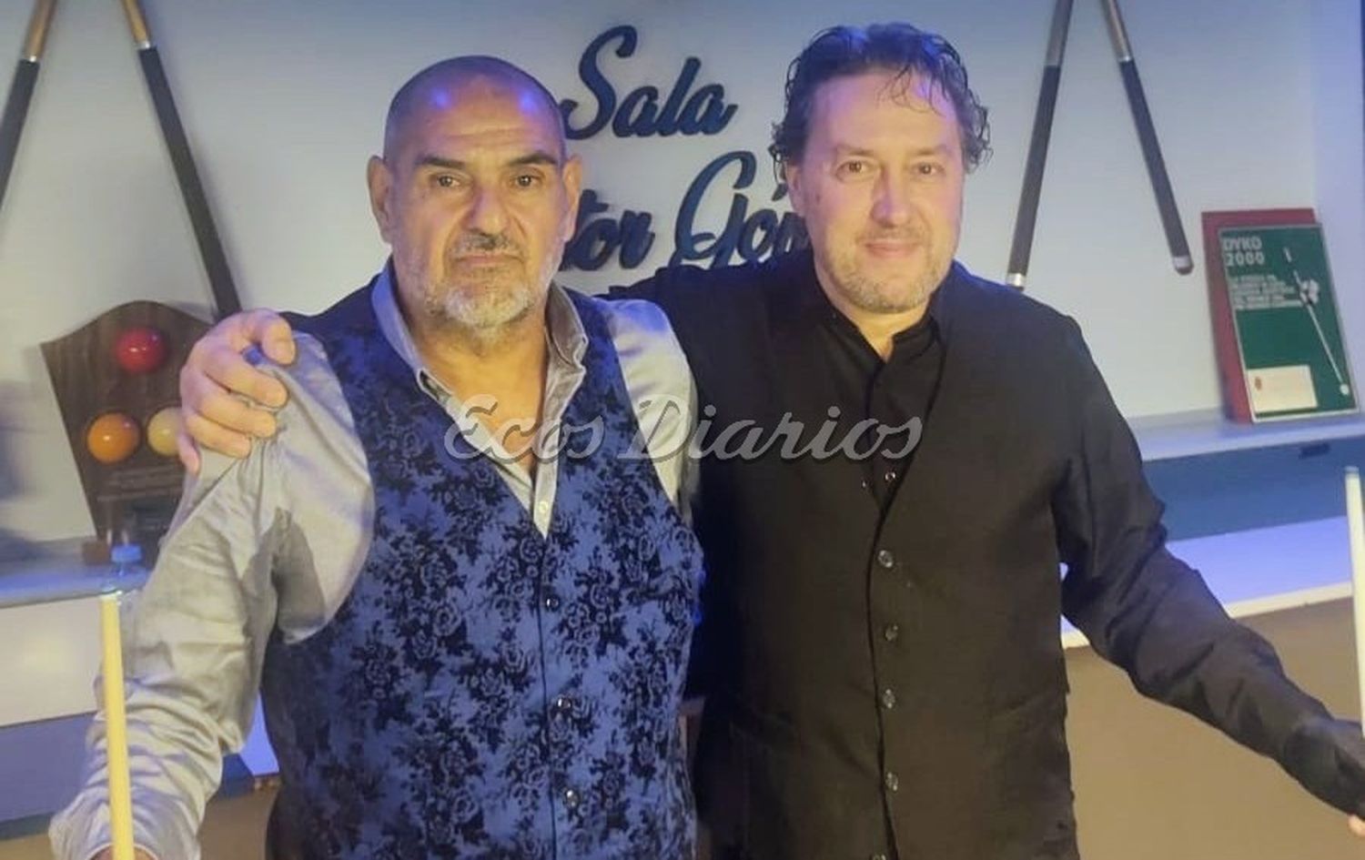 Finalistas. Horacio Rosetti a la izquierda y Pablo Pérez (ganador) a la derecha