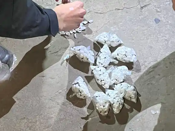 Una menor de 16 años le entregó a la policía más de 800 dosis de cocaína de su padrastro, quien se dio a la fuga