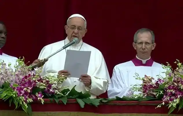 Pascua: El Papa Francisco dio un mensaje de paz 