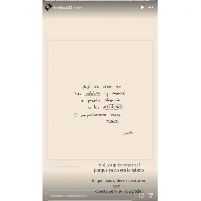 Tamara Báez no quiere volver  2