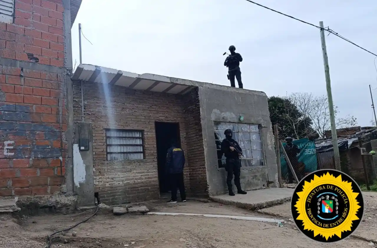 Importante operativo antidrogas en Victoria: seis detenidos y secuestro de cocaína y dinero en efectivo