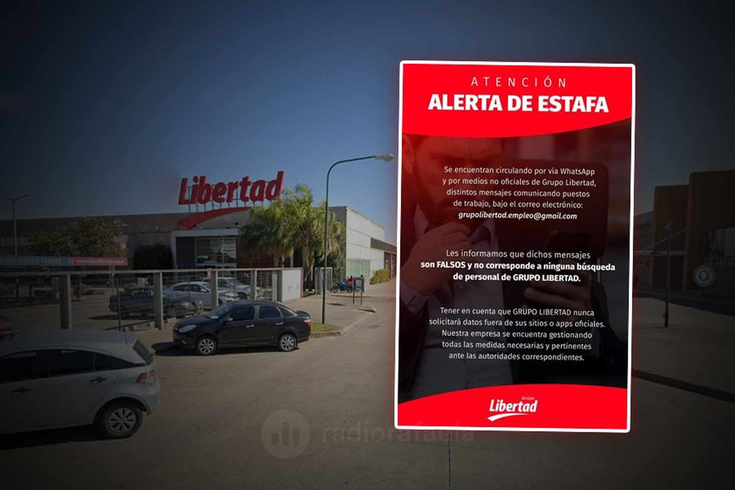 Alerta estafa: en nombre de un supermercado de la ciudad, están robando datos personales