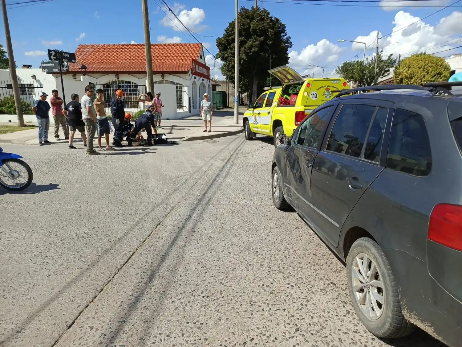 El siniestro vial tuvo lugar en Jujuy y Corrientes. Crédito: Bomberos de Venado Tuerto.