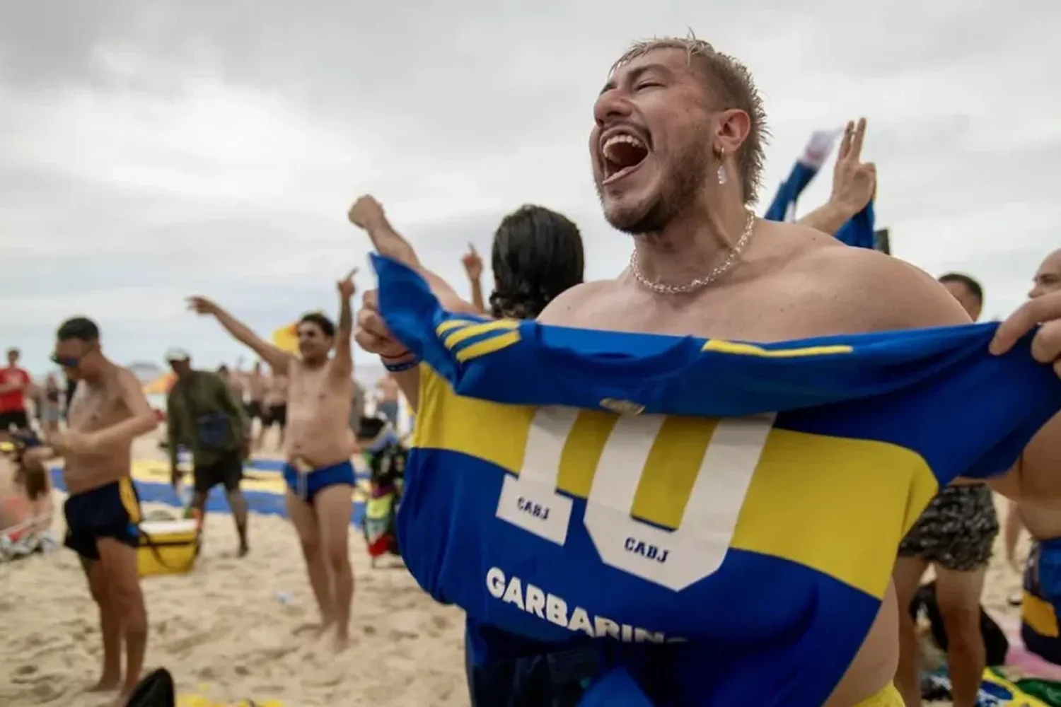 Banderazo de hinchas de Boca esta tarde en Rio 