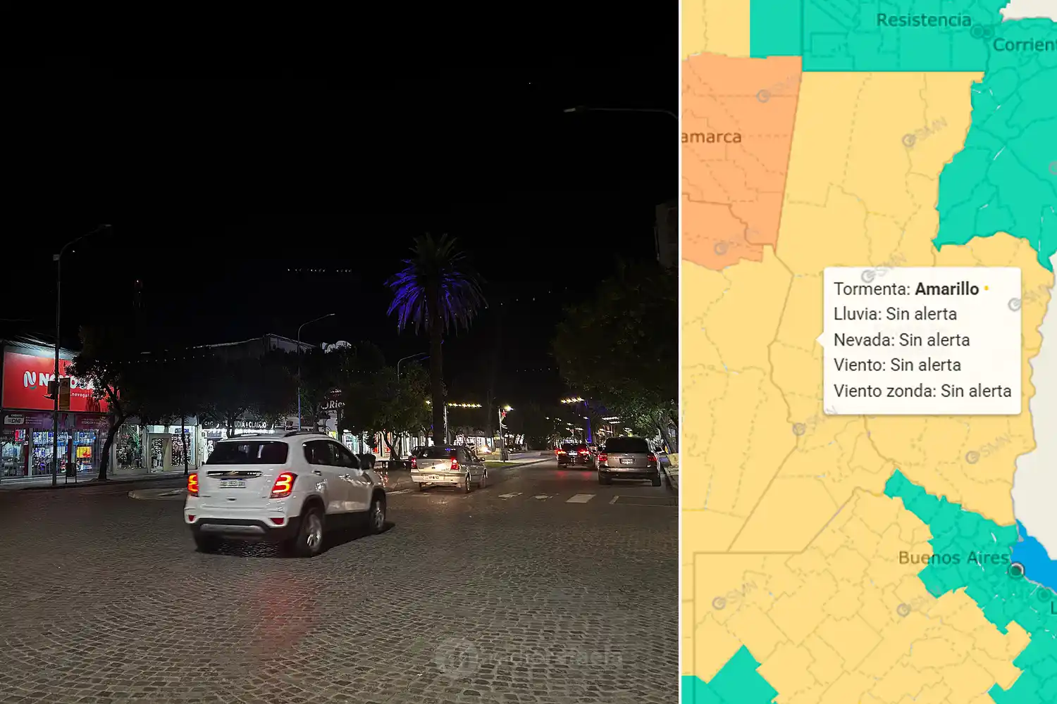 Crece la preocupación por la mesa navideña: alerta amarillo por tormentas para Nochebuena