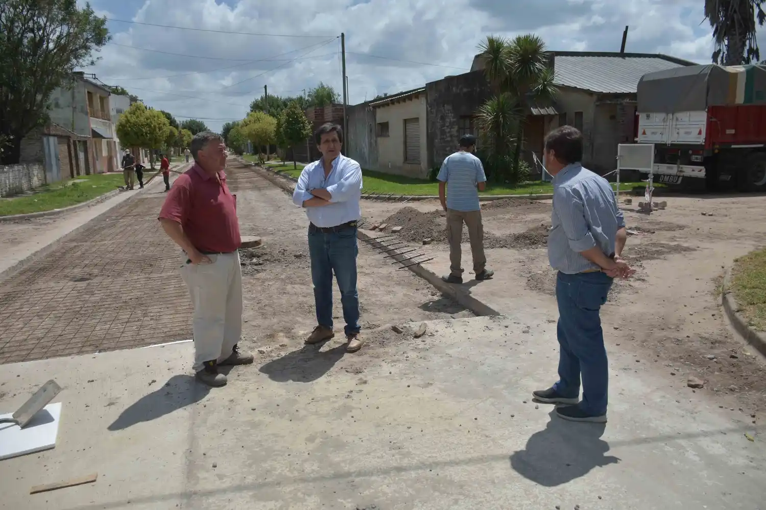 Avanza la pavimentación de calle Alfredo Palacios