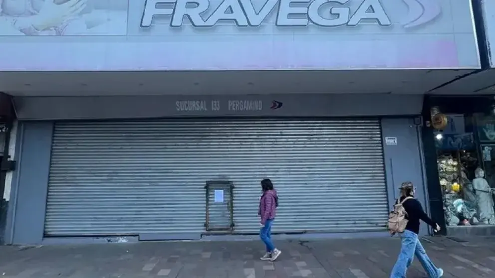 El cierre de la sucursal de Frávega Pergamino fue uno de los más resonantes en la Provincia.