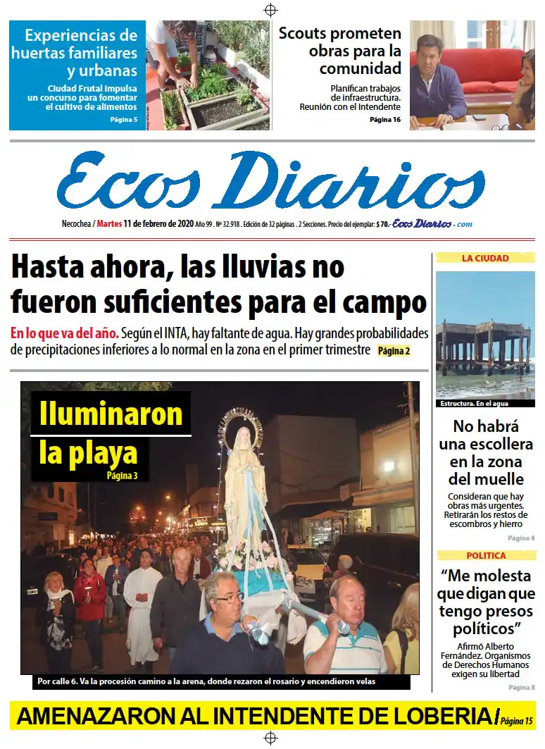 Tapa del 11 de febrero de 2020