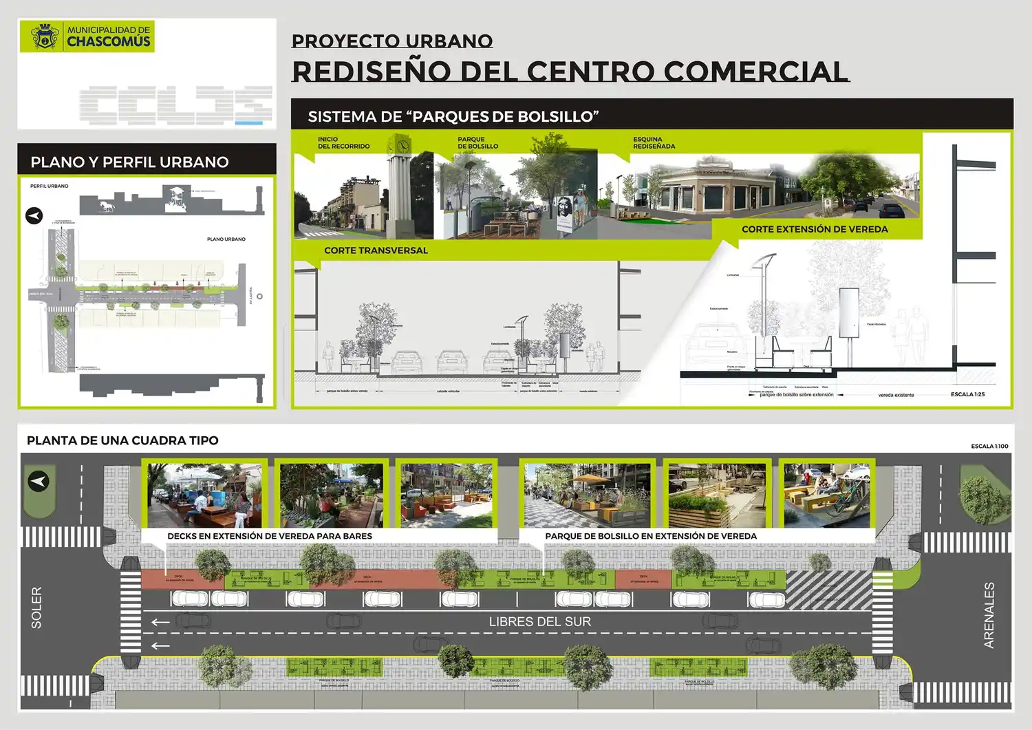 Diversas intervenciones urbanas en la zona céntrica de Chascomús se pondrán en marcha próximamente