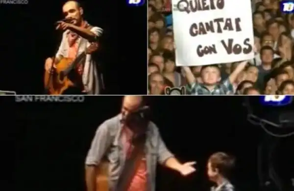 Un grande: Abel Pintos le cumplió el sueño a un niño