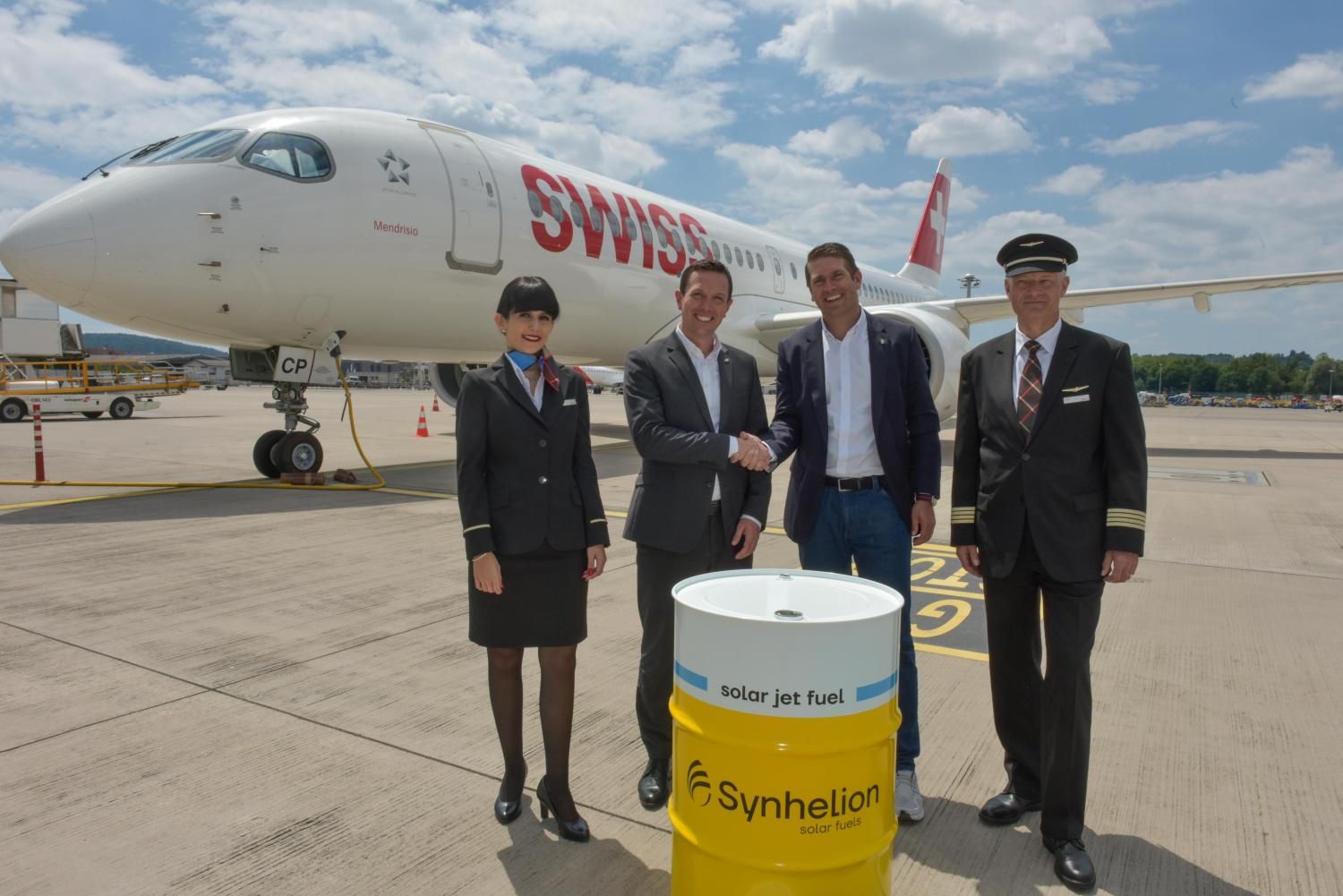 De la luz solar al tanque de un avión: La tecnología de Synhelion debuta en un vuelo de SWISS