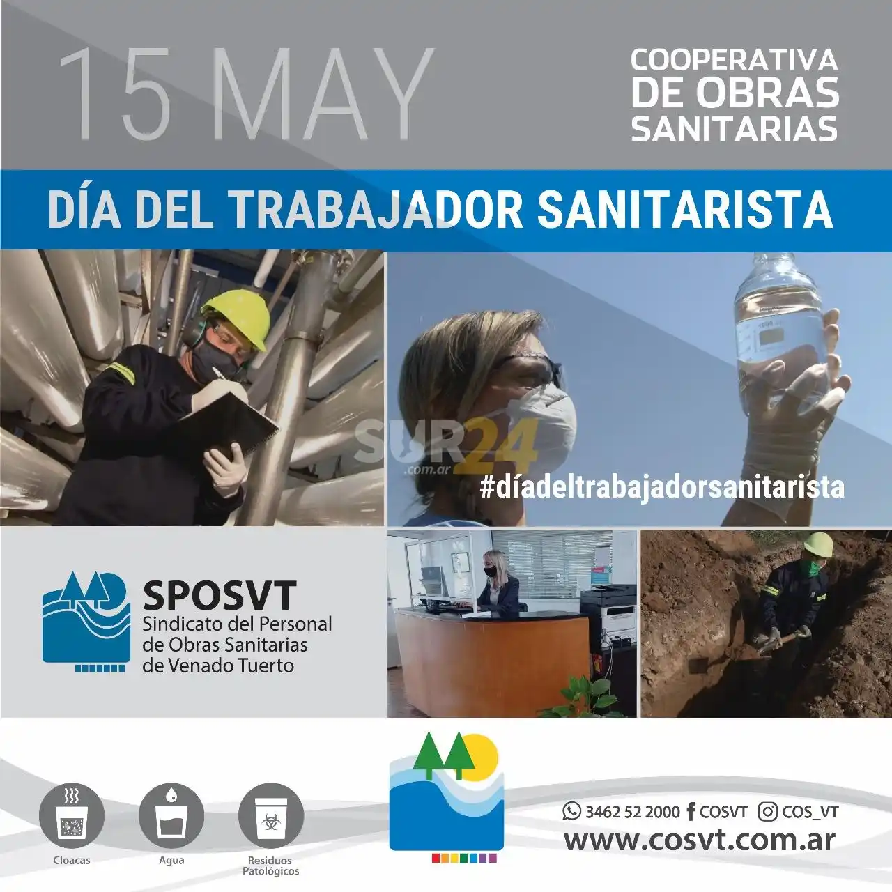 Hoy se celebra el Día del Trabajador Sanitarista: lunes sin atención al público