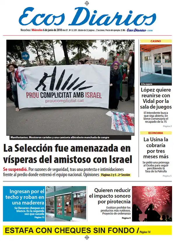 Tapa del 6 de junio de 2018