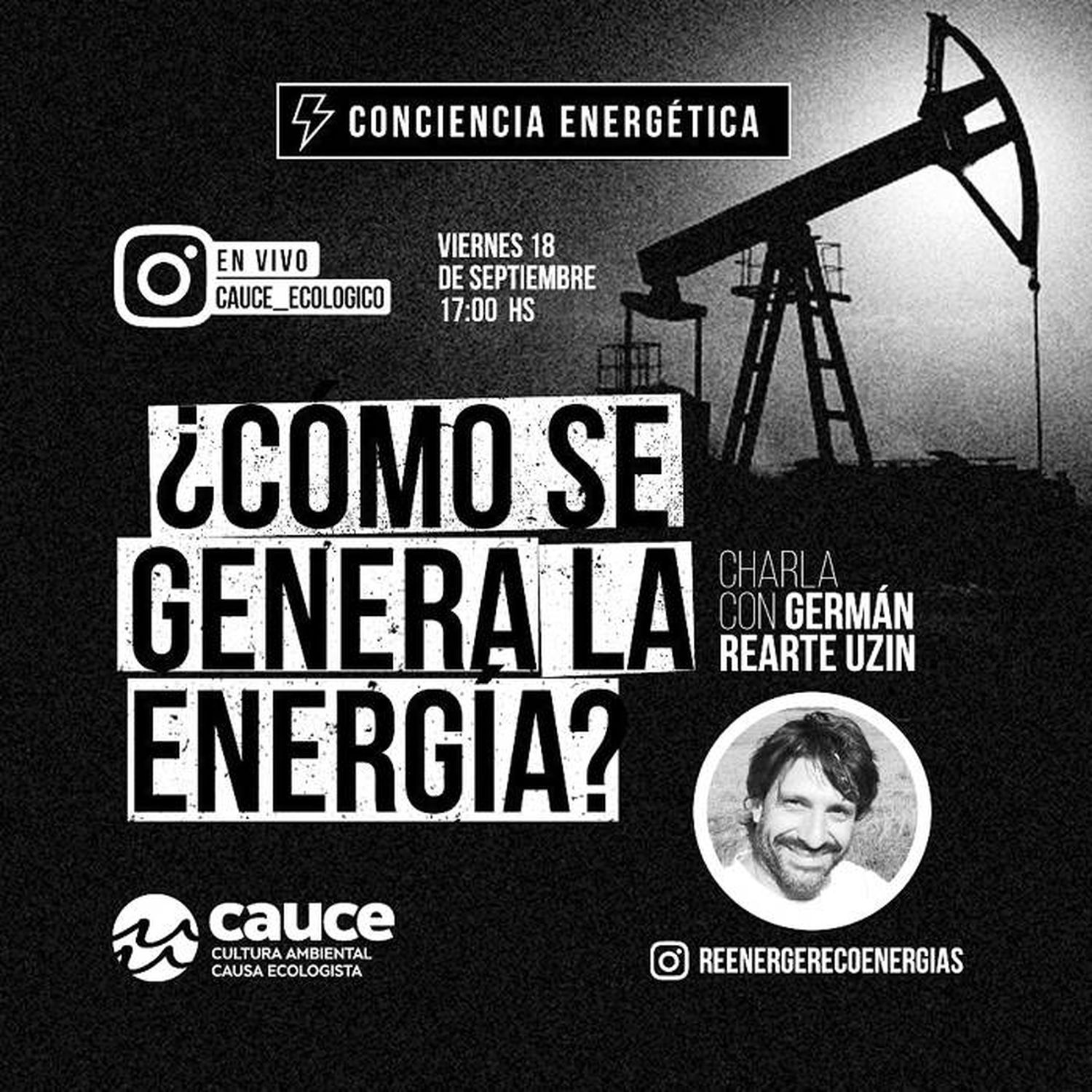 Charla en vivo sobre energía