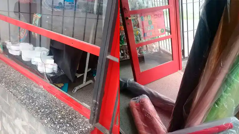 Comercio entrerriano escracha al que le robó un pinito de una maceta