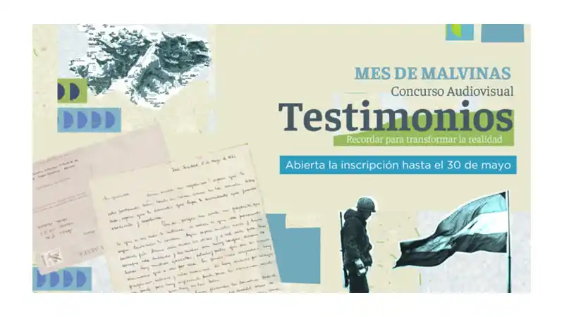 Se encuentra abierta la participación de las escuelas al Concurso audiovisual sobre Malvinas