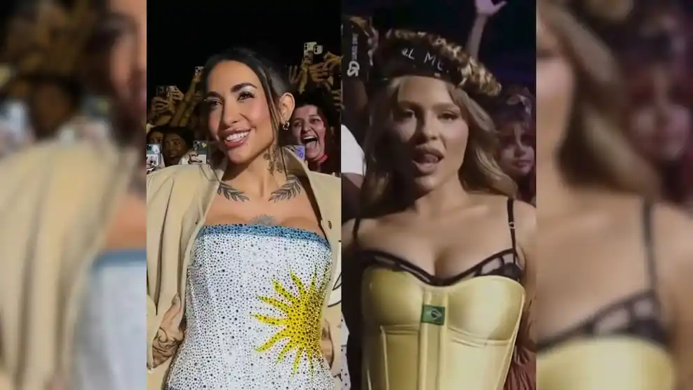 Polémica en el pop: acusan a Luísa Sonza de copiar el look de María Becerra en pleno conflicto con Emilia Mernes
