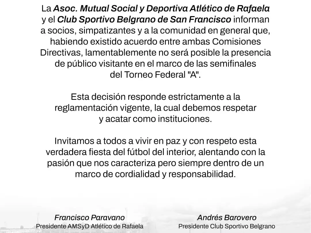 Comunicado