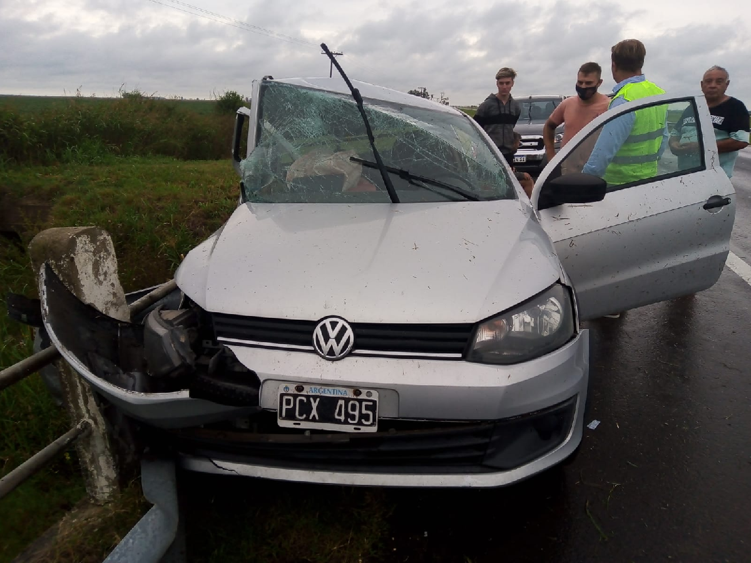 Accidente en la autovía 19 dejó un hombre con lesiones graves