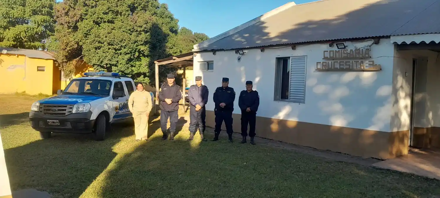 Comisaría Crucecitas Tercera incorporó un nuevo móvil policial para reforzar la seguridad en la jurisdicción