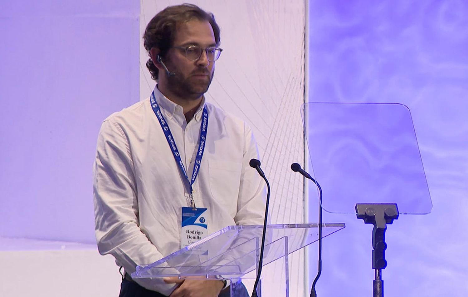 Rodrigo Bonilla de Google durante su intervenciín en la 79 Asamblea General de la SIP.