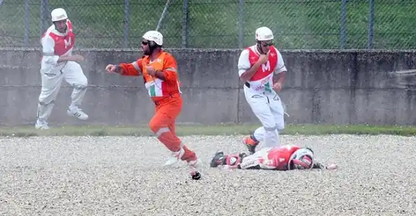 Tremendo accidente de un italiano en el MotoGP