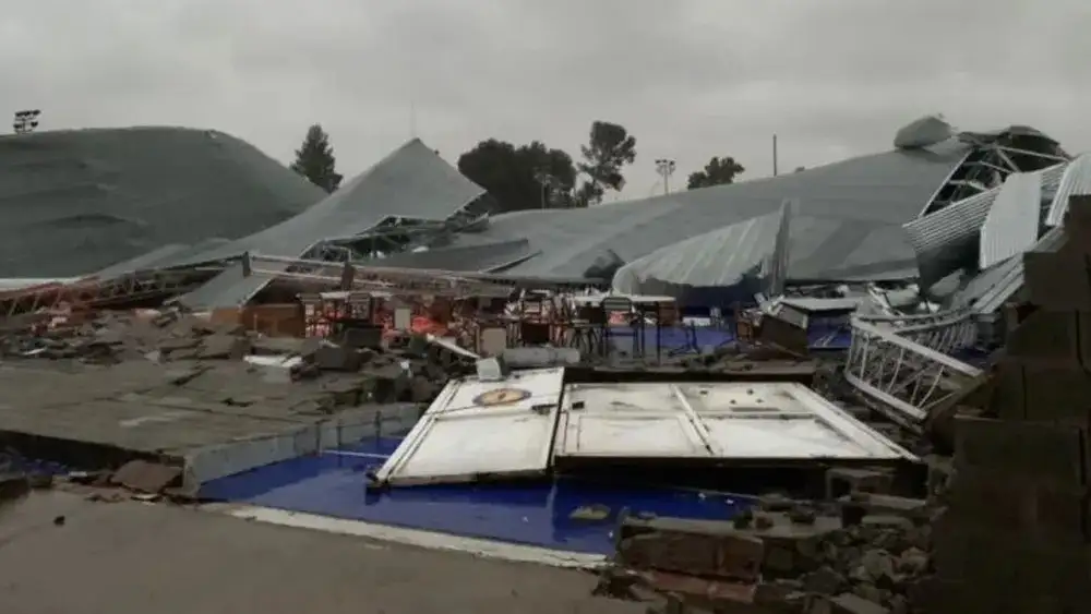 Las instalaciones del club se derrumbaron durante el temporal del 16 de diciembre de 2023.