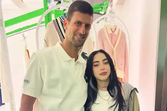 Nicki Nicole viajó a París y se fotografió con Novak Djokovic