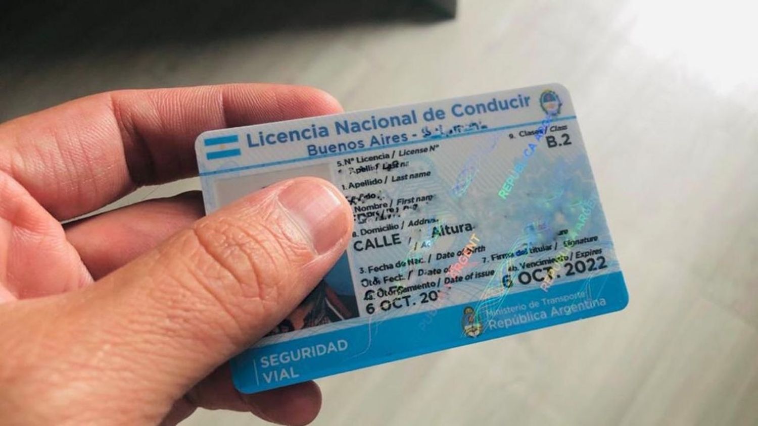 La Provincia continúa otorgan la Licencia de Conducir física.