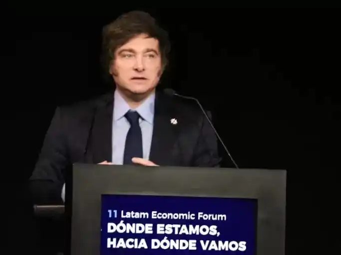 El Presidente brindó un discurso en el Latam Economic Forum 2025.