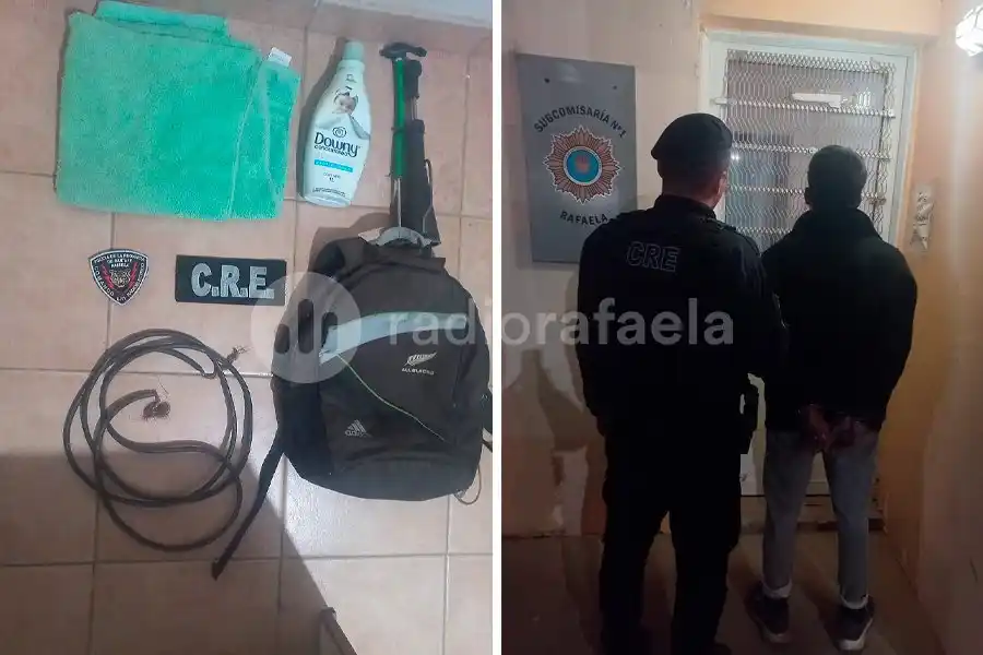 Lo “cacharon” metiéndose a una vecinal para robar cables: terminó detenido