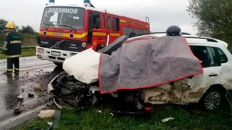 Un gualeguaychuense murió en un violento choque frontal