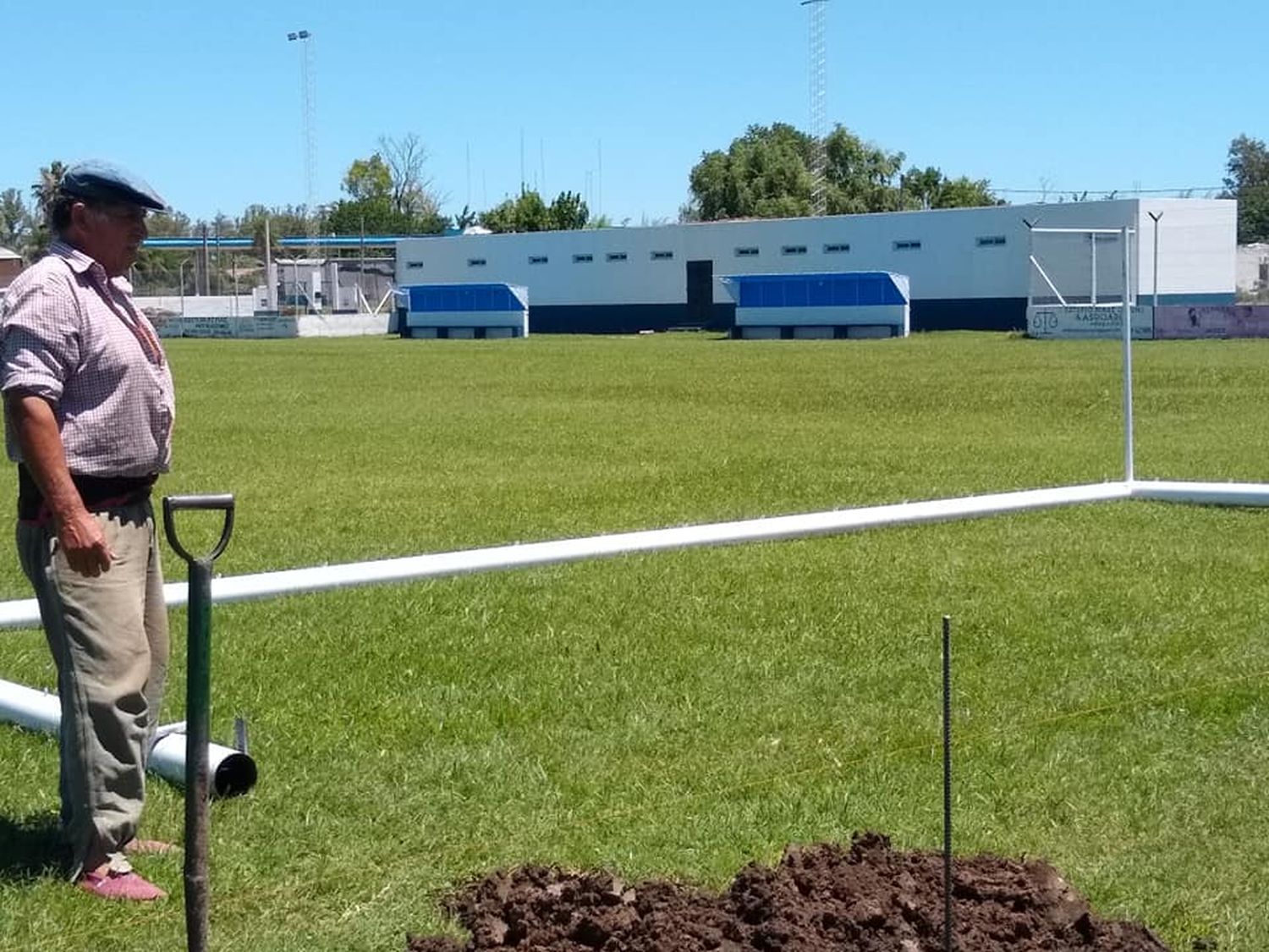 El Club Libertad ultima detalles para la inauguración de la cancha