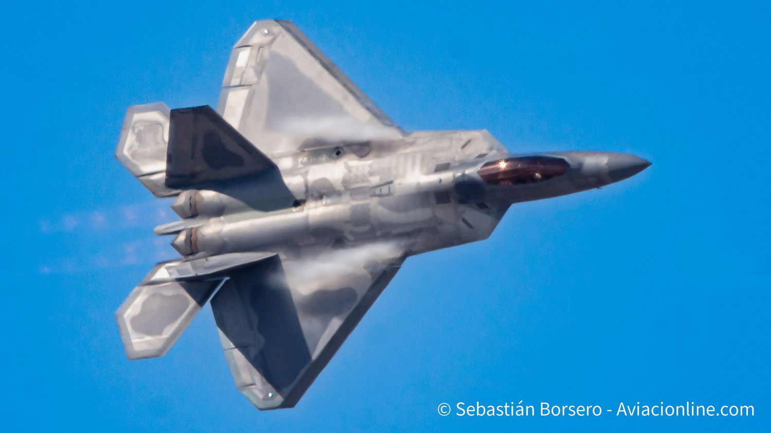 Llegó el Lockheed Martin F-22A Raptor a FIDAE 2022