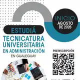 Se habilitó la preinscripción para la nueva Tecnicatura en Administración