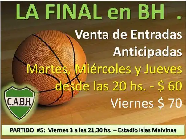 BH: Venta de Entradas Anticipadas y partido #5