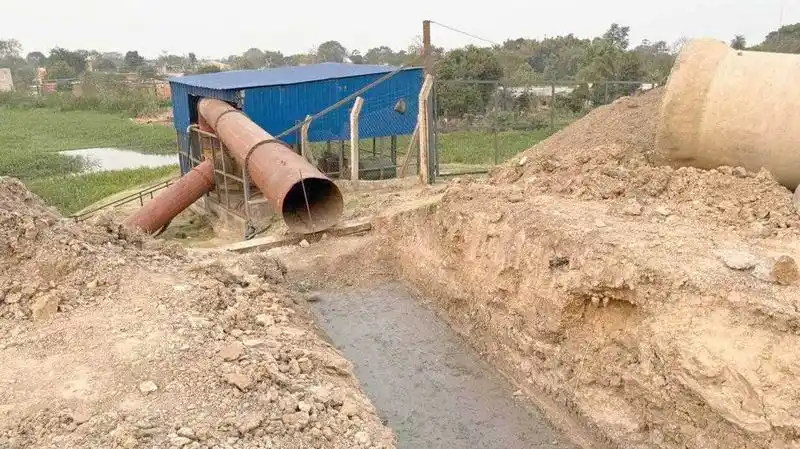 La DPV trabaja la estación de bombeo 9 de Julio