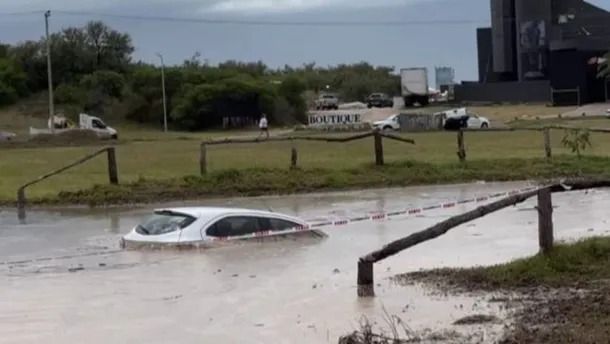 El temporal en Pinamar