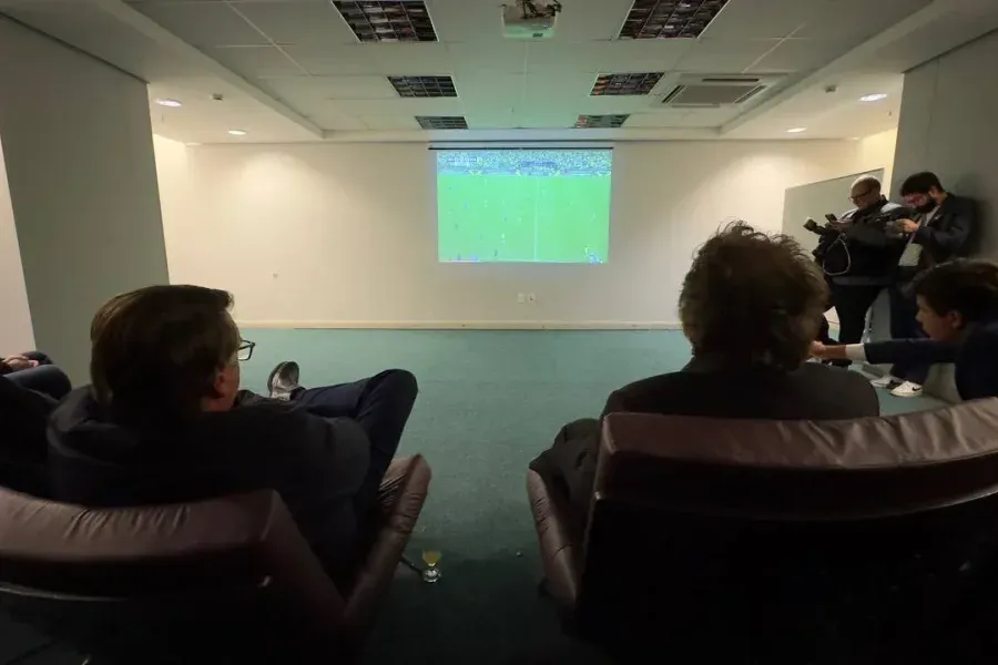 Milei y Bolsonaro vieron juntos la derrota de Brasil en la Copa América