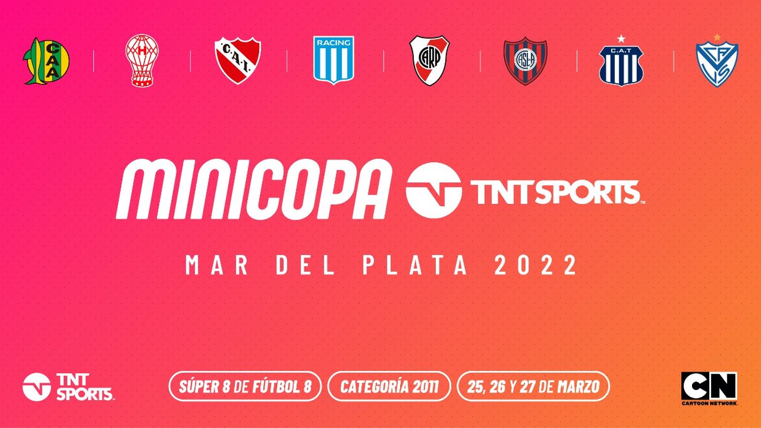 Se lanza la MiniCopa “TNT Sports” que se desarrollará en Mar del Plata