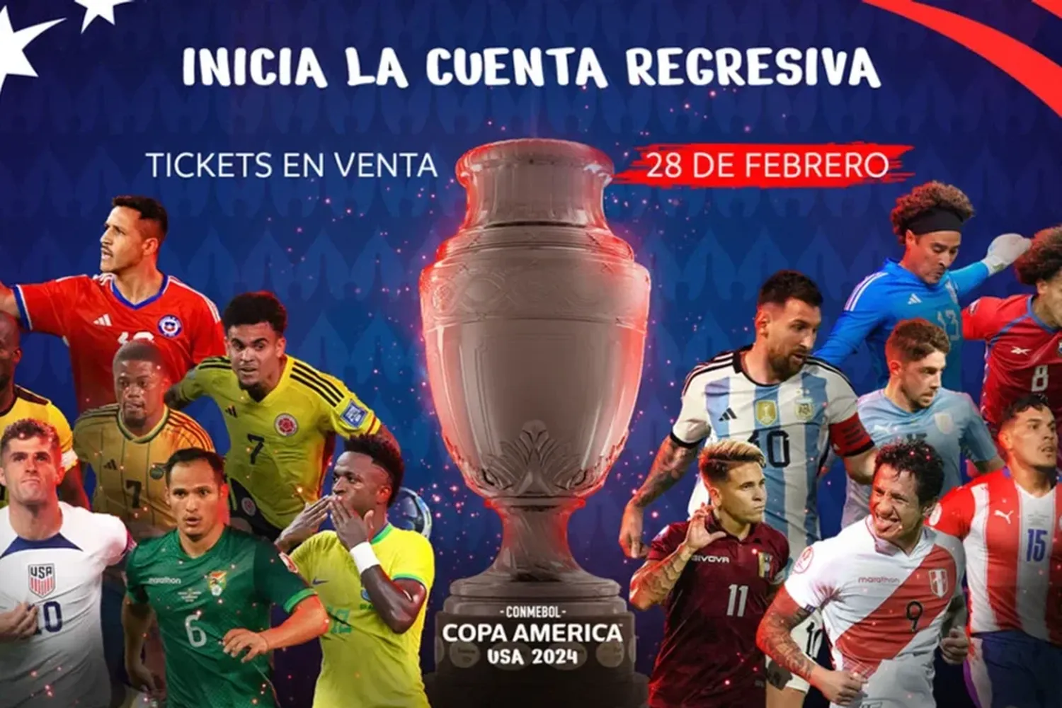 El 28 de febrero comienza la venta de entradas para la Copa América