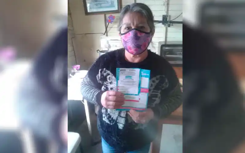 ¡Mirta García se vacunó!