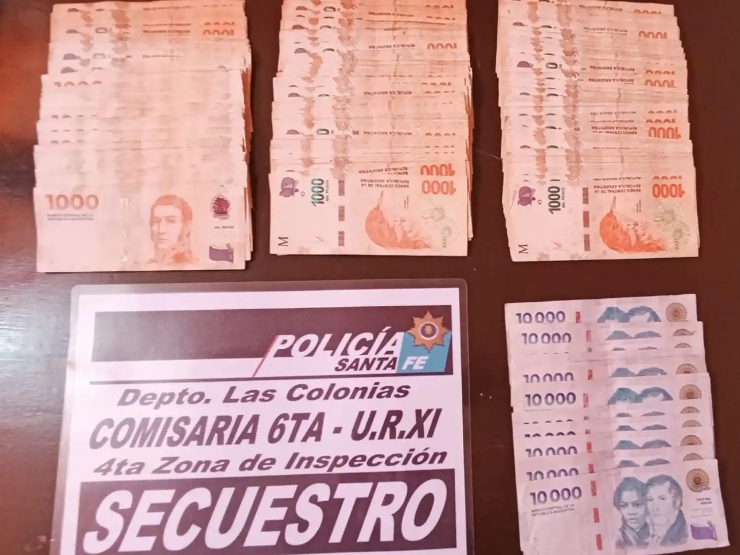 La Policía recupero más de $400 mil pesos y aprehendió a un hombre de 27 años por hurto