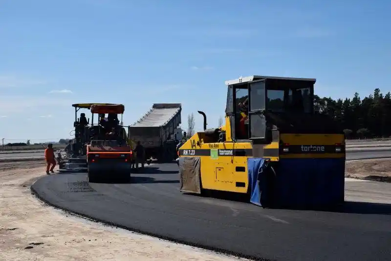 Finalizó la pavimentación del circuito de San Cayetano