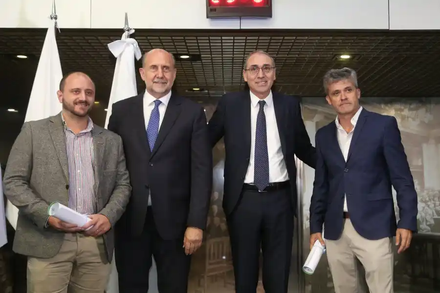 Perotti en la Bolsa de Comercio de Rosario