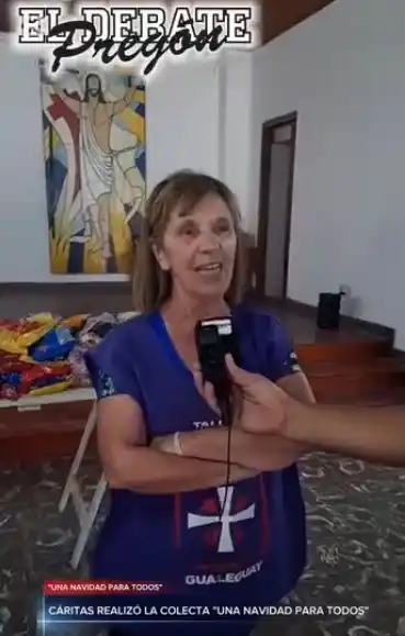 CÁRITAS REALIZÓ LA COLECTA "UNA NAVIDAD PARA TODOS"