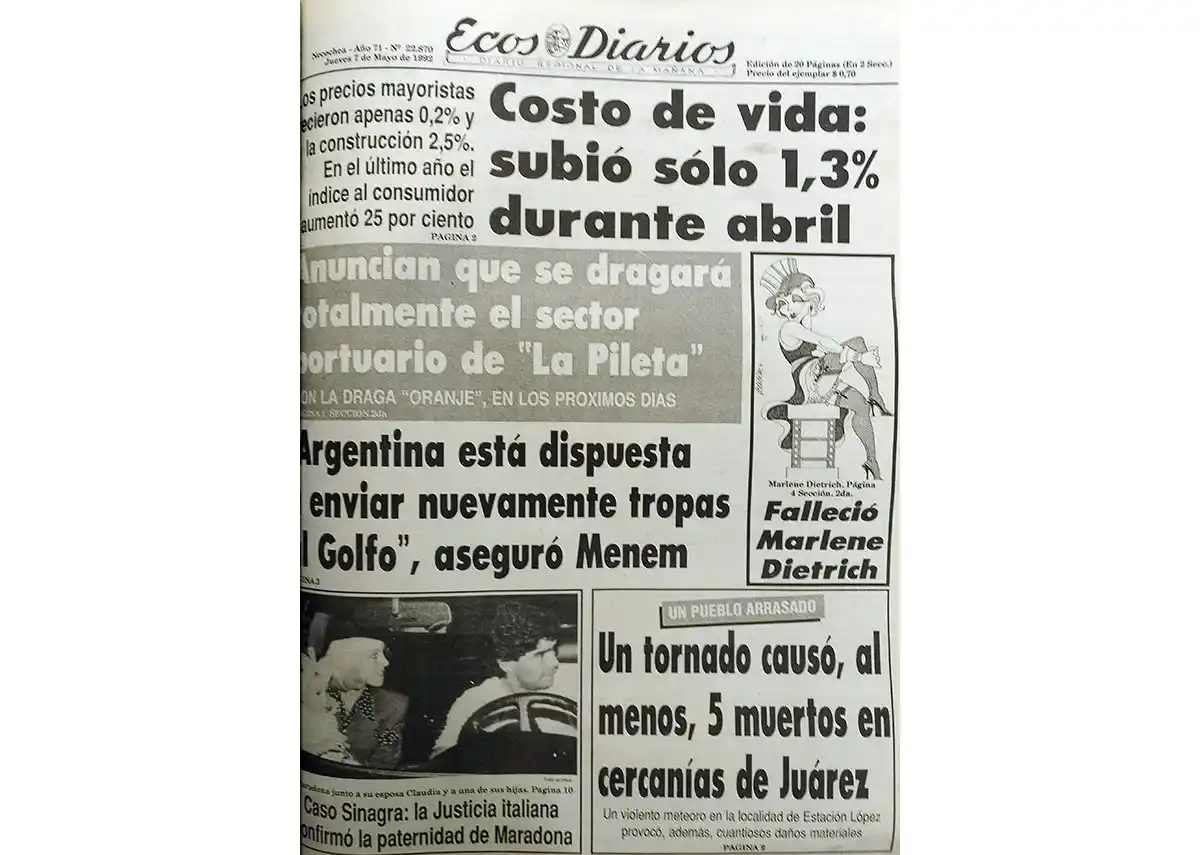 Jueves 7 de Mayo de 1992