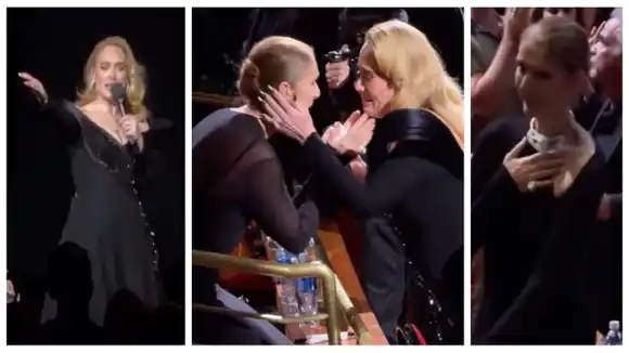 EL CONMOVEDOR encuentro entre dos divas: Celine Dion y Adele hicieron estallar las RR. SS.